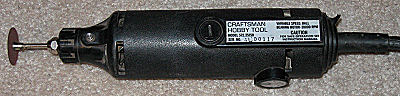 Old Craftsman Hobby tool with cutting wheel.
