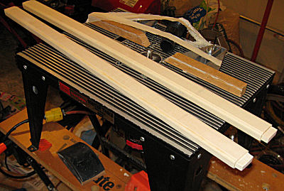 The tenons on the horizontal rails are cut.